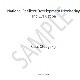 National Resilient Development Monitoring and Evaluation. Case Study: Fiji