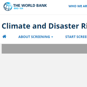 Climate and Disaster Risk Screening Tools