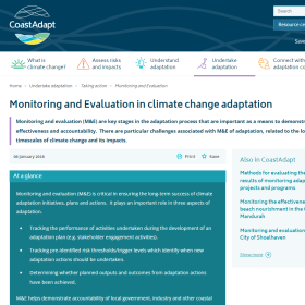 CoastAdapt - Monitoring and Evaluation in climate change adaptation